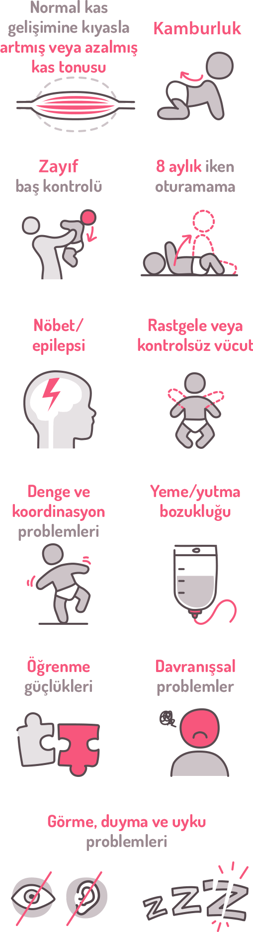 serebral palsi erken belirtiler bebek