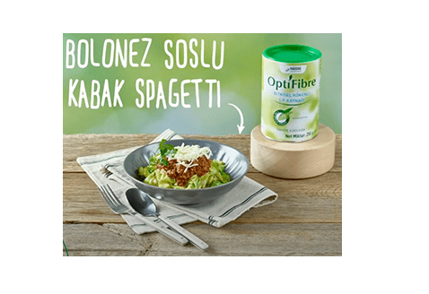 Optifibre ile Bolonez Soslu Kabak Spagetti